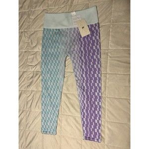 NWT Fabletics High-Waisted Seamless Checkered 7/8 Legging Size XL Print Pattern